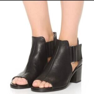 COCLICO Zephira Open Toe Black Booties Size 39 / US: 8.5